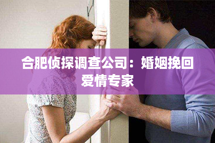 合肥侦探调查公司：婚姻挽回爱情专家