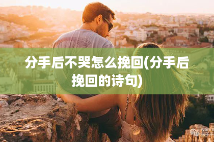 分手后不哭怎么挽回(分手后挽回的诗句)